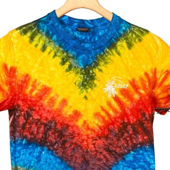 Loser Machine Tie Dye Woodstock Short Sleeve Graphic Tee Shirt - Picture 2 of 11